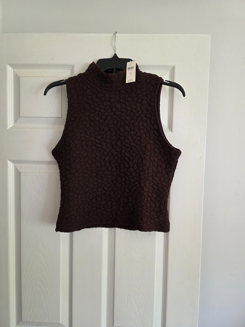 Anthropologie Blue Tassel Popcorn Crop Tank size M  NWT - Picture 2 of 5